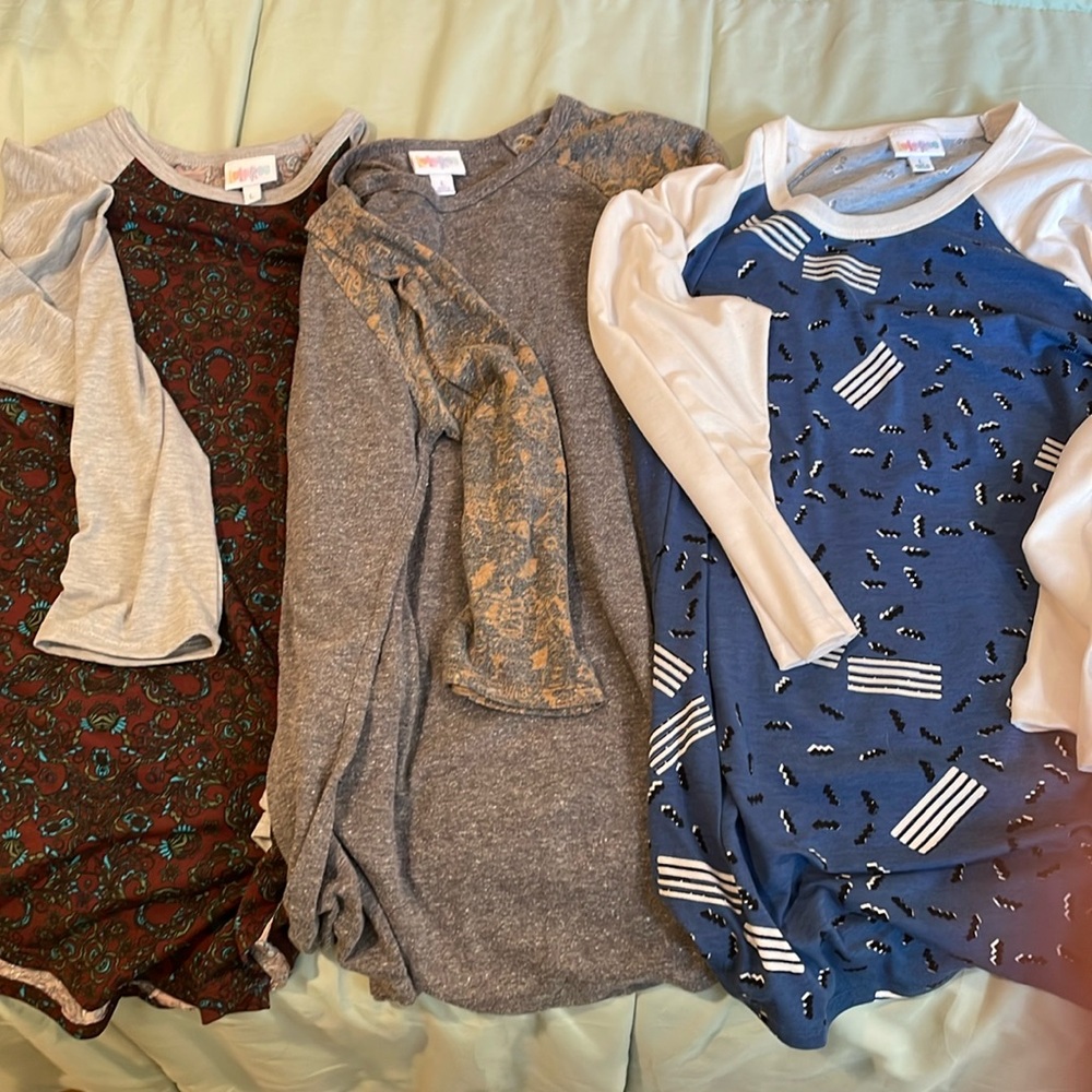 3 Lularoe shirts L